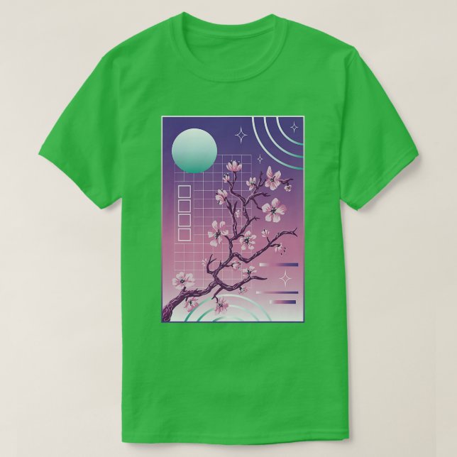 Camiseta Flor de cerezo al estilo japonés Sakura Japan (Diseño del anverso)