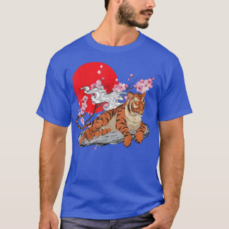 Camiseta Flor de cerezo animal de gato salvaje amante Sakur