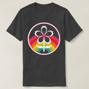 Camiseta flor de cerezo arco iris T-Shirt