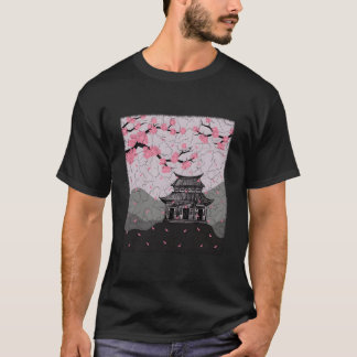 Camiseta Flor de Cerezo de Estilo Japonés