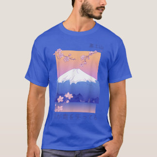 Camiseta Flor de cerezo de montaña japonesa Sakura Vaporwav