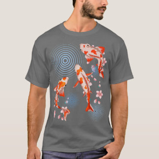 Camiseta Flor de cerezo de pescado japonés de Sakura Nishik