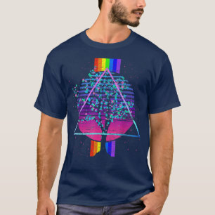 Camiseta Flor de cerezo de vaporwave del árbol sakura japon