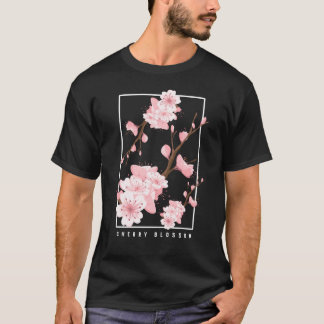 Camiseta Flor de cerezo de vaporwave estético japonés