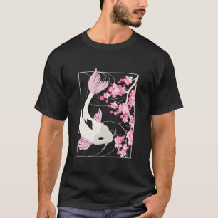 Camiseta Flor de Cerezo I Pez Japonés I Carpa Koi