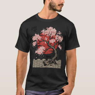 Camiseta Flor de Cerezo Japonesa Arte Japonés
