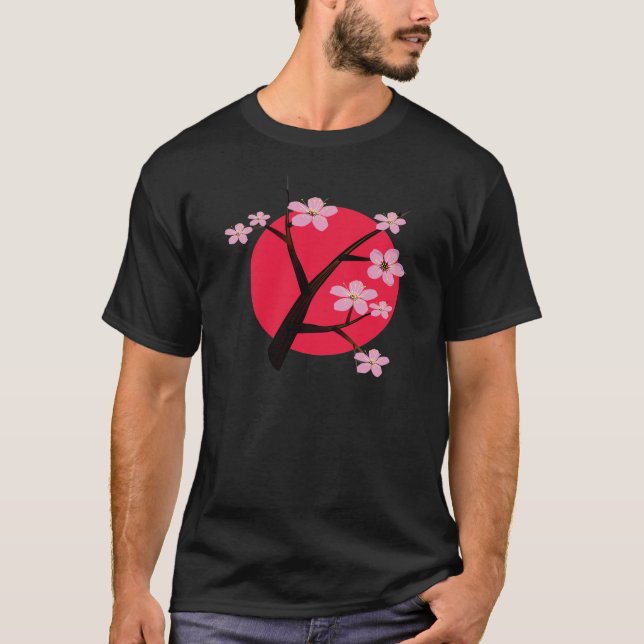 Camiseta Flor de cerezo japonesa bonita (Anverso)