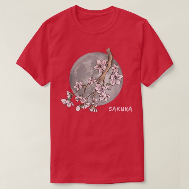 Camiseta Flor de cerezo japonesa Sakura (Diseño del anverso)