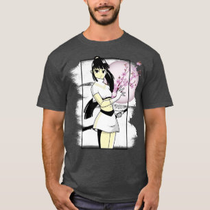 Camiseta Flor de cerezo japonesa Sakura flor Otaku Manga
