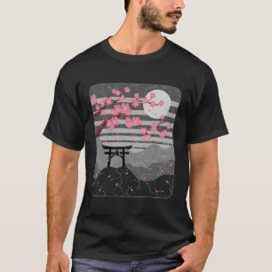 Camiseta Flor de cerezo japonesa Sakura Samurai