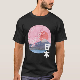 Camiseta Flor de cerezo Monte Fuji Japón