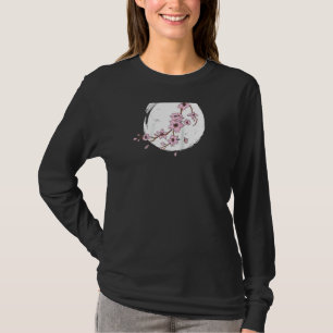 Camiseta Flor de cerezo retro vintage Moon Japan