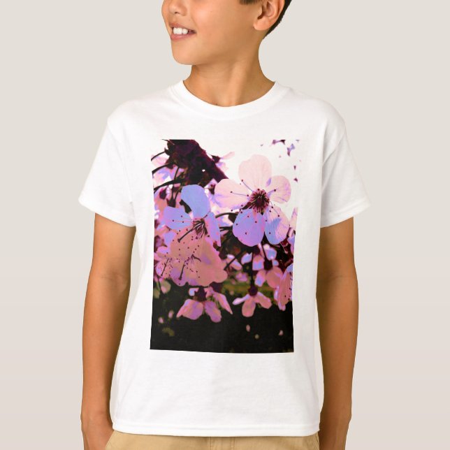 Camiseta Flor de cerezo rosa (Anverso)