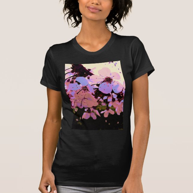 Camiseta Flor de cerezo rosa (Anverso)