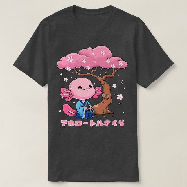 Camiseta Flor de cerezo Sakura en Aolotl japonés (Diseño del anverso)