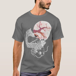 Camiseta Flor de cerezo Sakura en árbol Koi Sakura