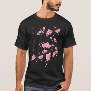 Camiseta Flor de Cerezo Sakura Japonés Gráfico Vintage A