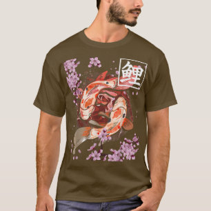 Camiseta Flor de cerezo Sakura japonesa para peces de carpa