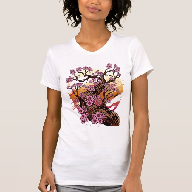 Camiseta Flor de cerezo salvaje (Anverso)