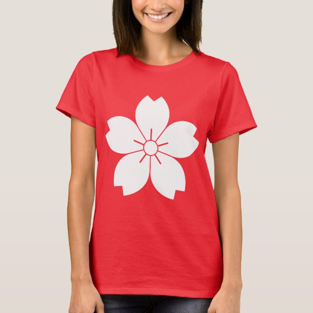 Camiseta Flor de cerezo silvestre (Anverso)