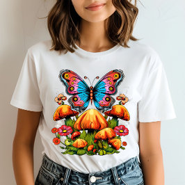 Camiseta Flor de color de mariposa