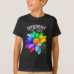 Camiseta Flor de color diferente no menos Conciencia del Au
