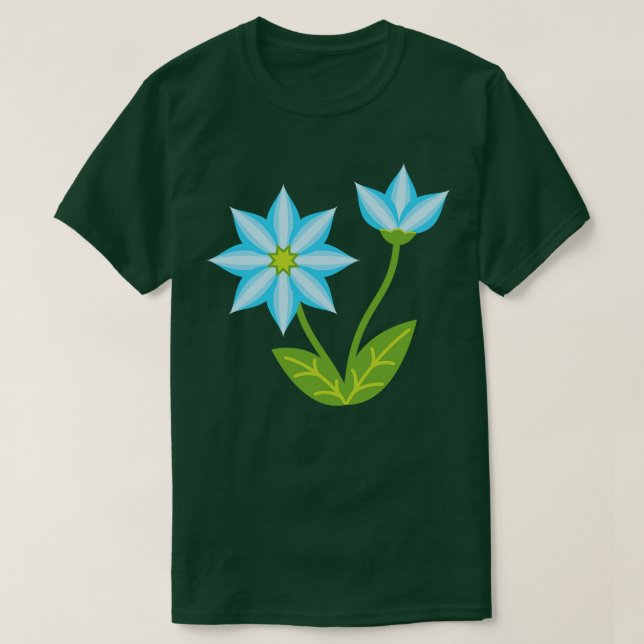 Camiseta Flor de color suave 1 (Diseño del anverso)