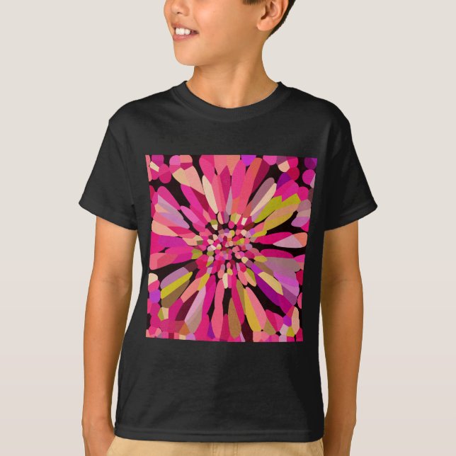 Camiseta Flor de confetán rosa (Anverso)