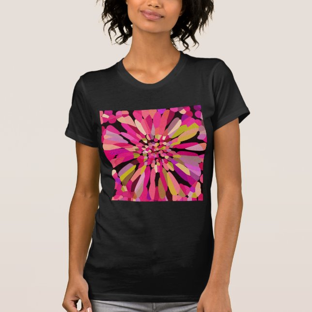 Camiseta Flor de confetán rosa (Anverso)
