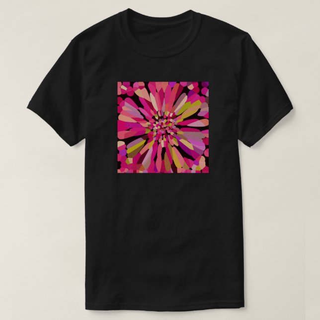 Camiseta Flor de confetán rosa (Diseño del anverso)