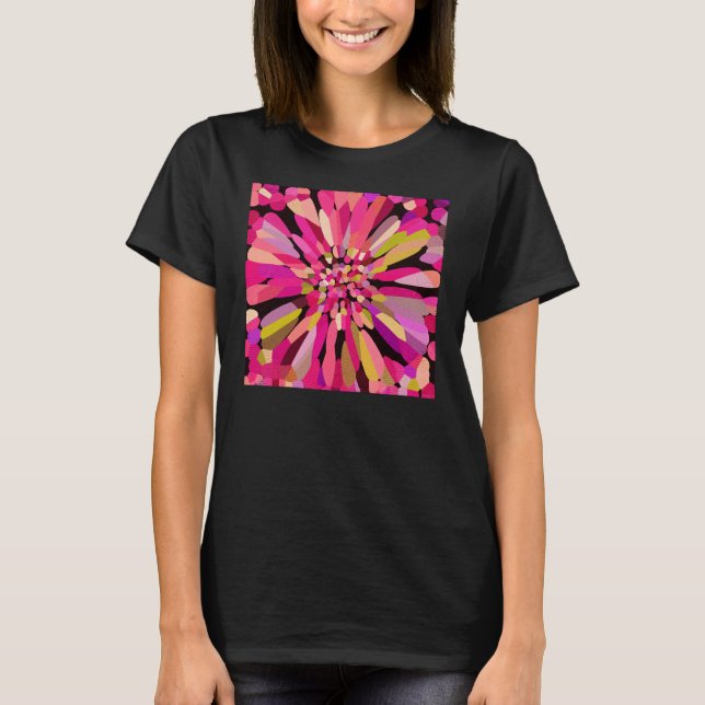 Camiseta Flor de confetán rosa (Anverso)