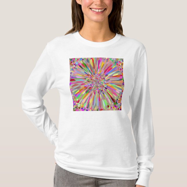 Camiseta Flor de Confeti Verano (Anverso)