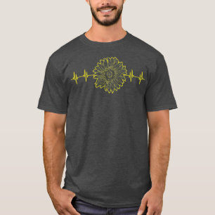Camiseta Flor de corazón Flor amarilla Flor Flor Flor Flor