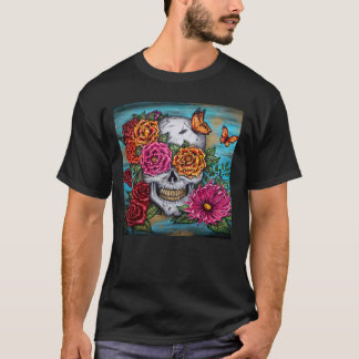 Camiseta Flor de cráneo