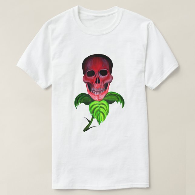 Camiseta Flor de cráneo (Diseño del anverso)