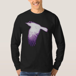 Camiseta Flor de cuerdas blanca y púrpura