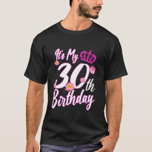 Camiseta Flor de cumpleaños 30 es mi brigada de cumpleaños 