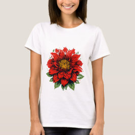 Camiseta Flor de Dahlia