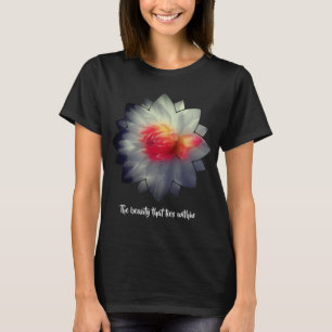 Camiseta Flor de Dalia de Belleza Interior Palabras Inspira