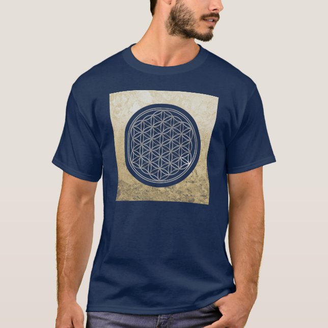 Camiseta Flor de DES Lebens - PLATA de la vida/de Blume (Anverso)