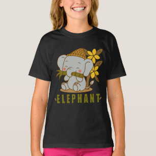 Camiseta flor de elefante y champa