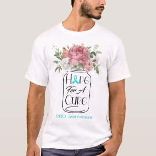 Camiseta Flor de Esperanza para una cura Conciencia del TEP