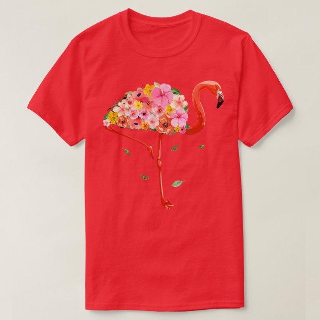 Camiseta Flor de flamenco para mujeres Chicas niños niños h (Diseño del anverso)