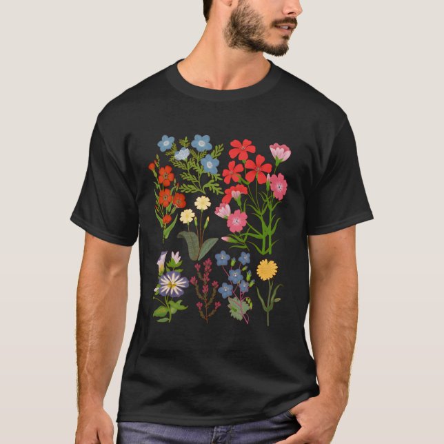 Camiseta Flor De Flor Botánica De Hawai Para (Anverso)