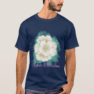 Camiseta Flor de Flor de Manzana de Arkansas Acuarela