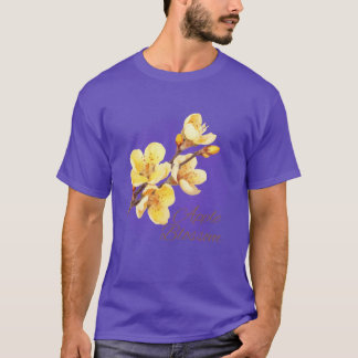 Camiseta Flor de Flor de Manzana de Arkansas Acuarela