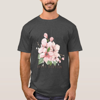 Camiseta Flor de Flor de Manzana de Arkansas Acuarela