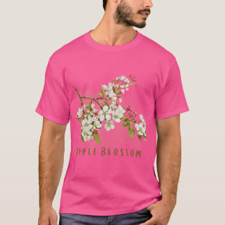 Camiseta Flor de Flor de Manzana de Arkansas Acuarela