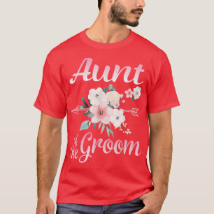 Camiseta Flor De Flor Feliz Tía Del Marido De Novia De Groo