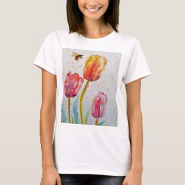 Camiseta Flor De Flor Flor De Tulipano